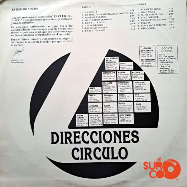 Disco de Vinilo Dúo Dinámico - Círculo De Grandes Estrellas Vinyl Record