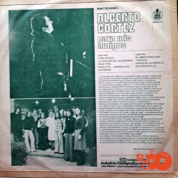 Disco de Vinilo Alberto Cortez - Para Mis Amigos Vinyl Record