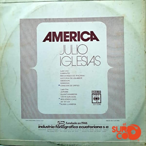 Disco de Vinilo Julio Iglesias - Soy Julio Iglesias Vinyl Record