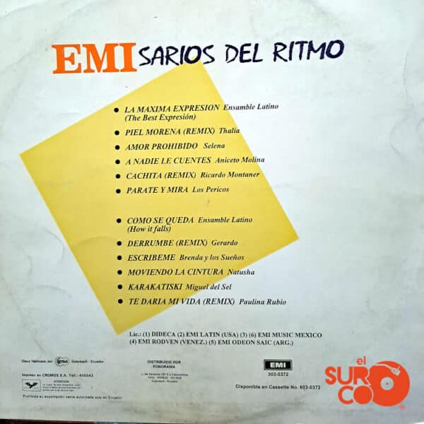 Disco de Vinilo Varios - Emisarios Del Ritmo Vinyl Record