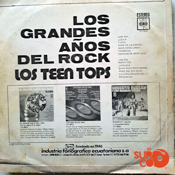 Disco de Vinilo Los Teen Tops - Grandes Años Del Rock Vinyl Record