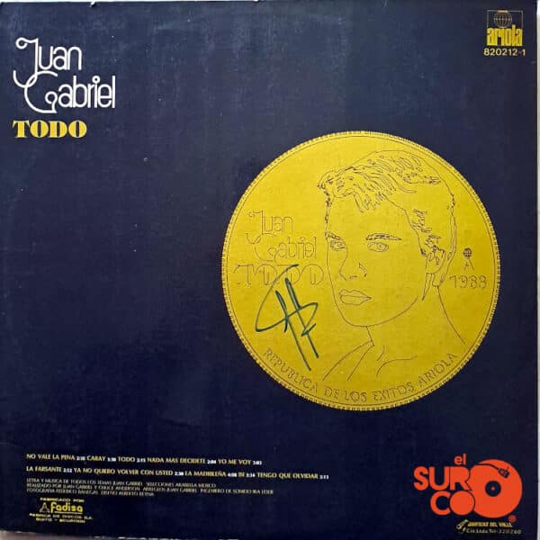 Disco de Vinilo Juan Gabriel - Todo Vinyl Record