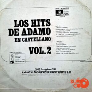 Disco de Vinilo Salvatore Adamo - Los Hits De Adamo Vinyl Record