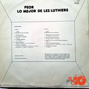 Disco de Vinilo Les Luthiers - Lo Peor De Les Luthiers Vinyl Record