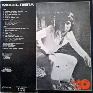 Disco de Vinilo Miguel Riera - Miguel Riera Vinyl Record