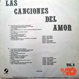 Disco de Vinilo Varios - Las Canciones De Amor Vinyl Record