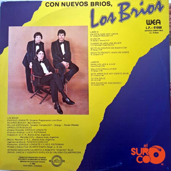 Disco de Vinilo Los Brios - Con Nuevos Brios Vinyl Record