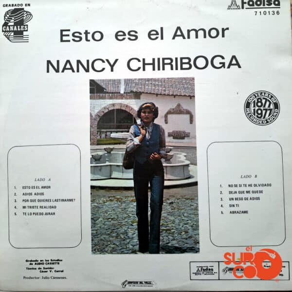 Disco de Vinilo Nancy Chiriboga - Esto Es El Amor Vinyl Record