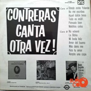 Disco de Vinilo Contreras - Contreras Canta Otra Vez Vinyl Record