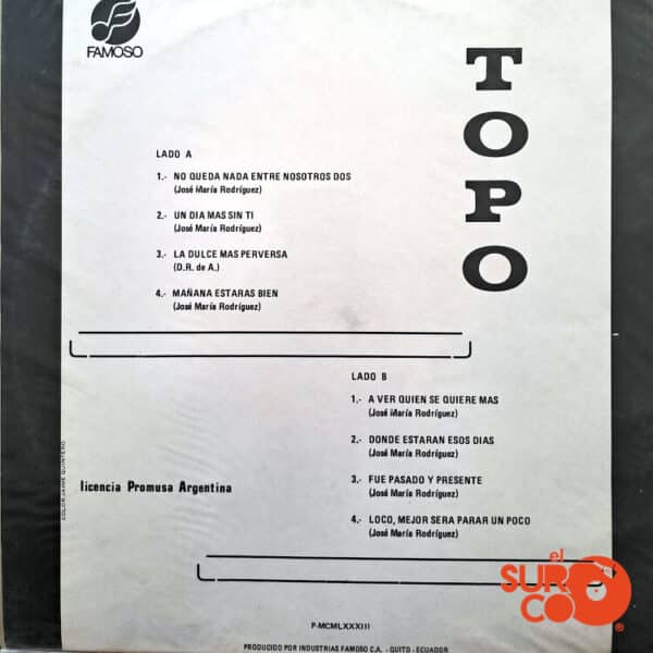 Disco de Vinilo Topo - Topo Vinyl Record