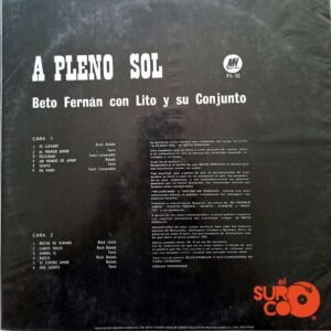 Disco de Vinilo Beto Fernan - A Pleno Sol Vinyl Record