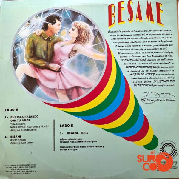 Disco de Vinilo Marco Vinicio Bedoya - Bésame Vinyl Record