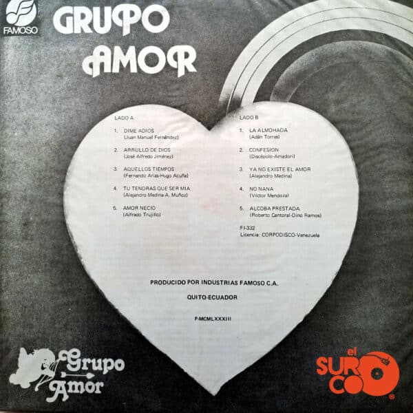 Disco de Vinilo Grupo Amor - Grupo Amor Vinyl Record