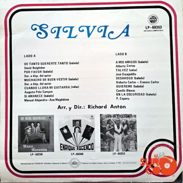 Disco de Vinilo Silvia - Silvia Vinyl Record