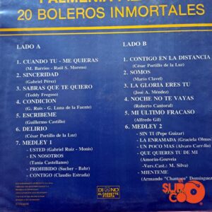 Disco de Vinilo Palmenia Pizarro - 20 Boleros Inmortales Vinyl Record