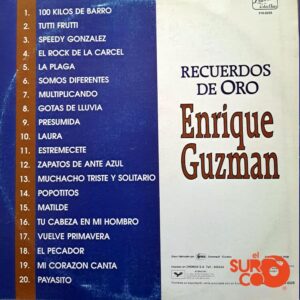 Disco de Vinilo Enrique Guzmán - Recuerdos De Oro Vinyl Record