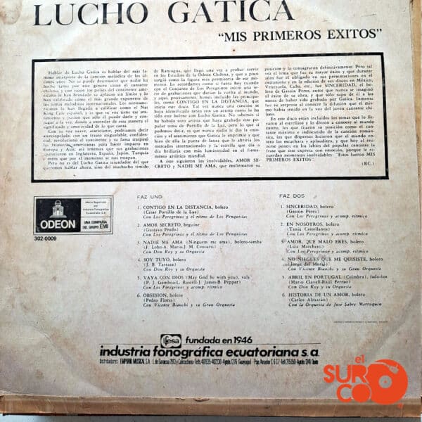 Disco de Vinilo Lucho Gatica - Mis Primeros Éxitos Vinyl Record