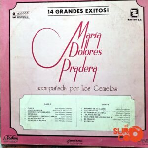 Disco de Vinilo María Dolores Pradera - 14 Grandes Éxitos Vinyl Record