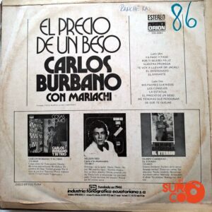 Disco de Vinilo Carlos Burbano - El Precio De Un Beso Vinyl Record