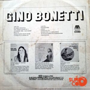 Disco de Vinilo Gino Bonetti - Gino Bonetti Vinyl Record