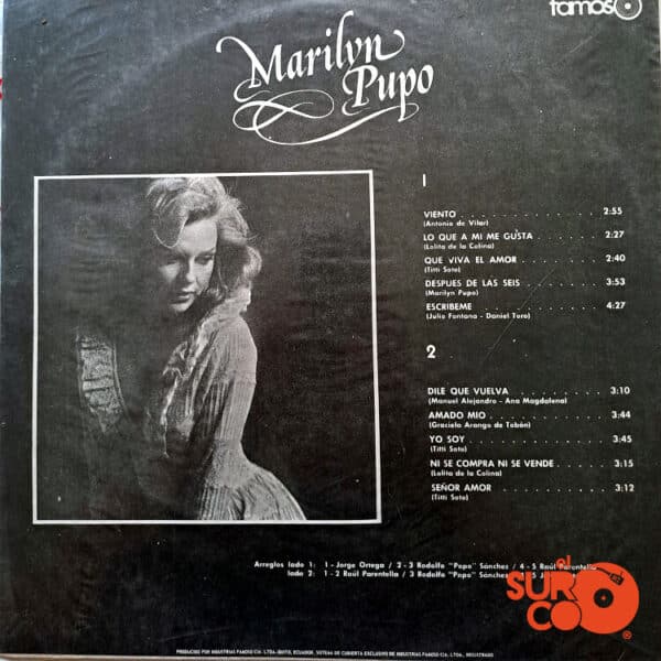 Disco de Vinilo Marilyn Pupo - Marilyn Pupo Vinyl Record