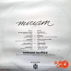 Disco de Vinilo Miriam - Relámpago Vinyl Record