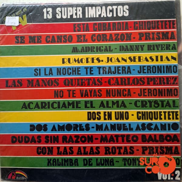 Disco de Vinilo Varios - Súper Impactos Vol 2 Vinyl Record
