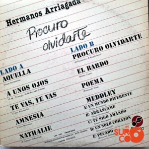 Disco de Vinilo Hermanos Arriagada - Procuro Olvidarte Vinyl Record