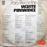 Disco de Vinilo Vicente Fernández - Para Recordar Vinyl Record