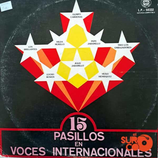 Disco de Vinilo Varios - 15 Pasillos En Voces Internaciones Vinyl Record
