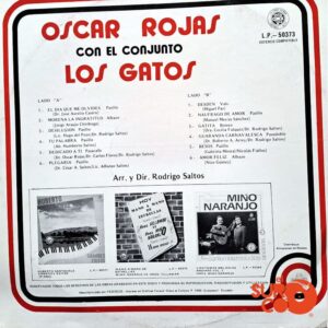 Disco de Vinilo Oscar Rojas - Con El Conjunto Los Gatos Vinyl Record