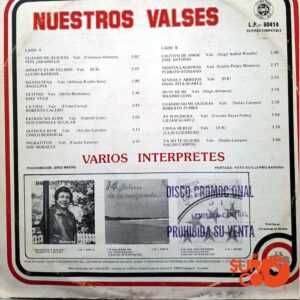 Disco de Vinilo Varios - Nuestros Valses Vinyl Record