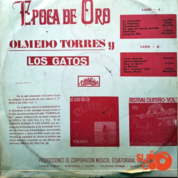 Disco de Vinilo Olmedo Torres - Época De Oro Vol 3 Vinyl Record
