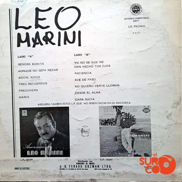 Disco de Vinilo Leo Marini - Yo No Se Que Me Han Hecho Tus Ojos Vinyl Record