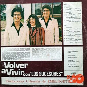 Disco de Vinilo Trío Los Sucesores - Volver A Vivir Vinyl Record