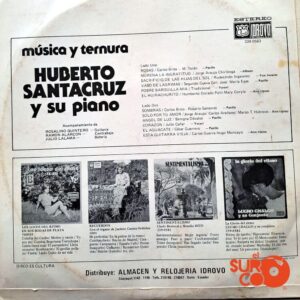 Disco de Vinilo Humberto Santacruz - Música Y Ternura Vinyl Record