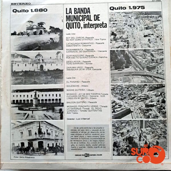 Disco de Vinilo Banda Municipal De Quito - Quito 75 Vinyl Record