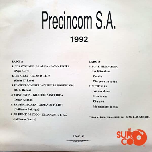 Disco de Vinilo Varios - Precincom SA Vinyl Record