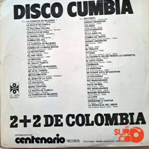 Disco de Vinilo 2+2 De Colombia - Fiesta Disco Cumbia Vinyl Record