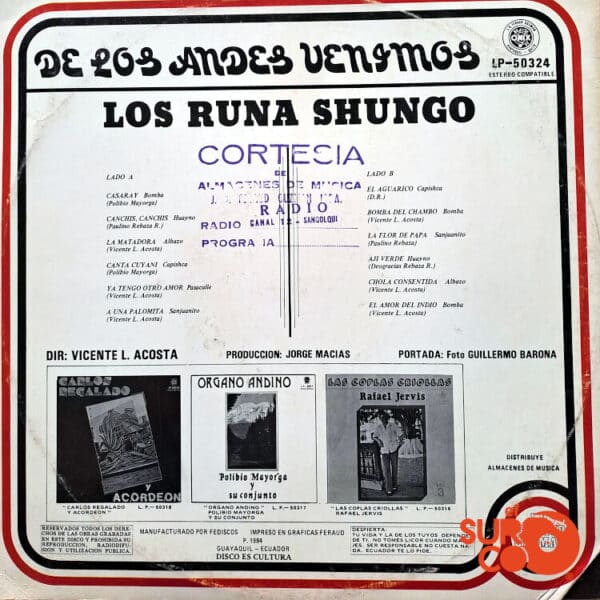 Disco de Vinilo Los Runa Shungo - Vinilo De Los Andes Venimos Vinyl Record