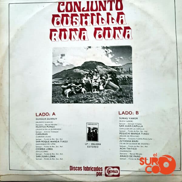 Disco de Vinilo Conjunto Cushilla Runa Cuna - Vinilo Cushilla Runa Cuna Vinyl Record