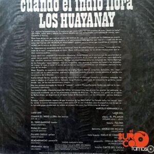Disco de Vinilo Los Huayanay - Vinilo Cuando El Indio Llora Vinyl Record