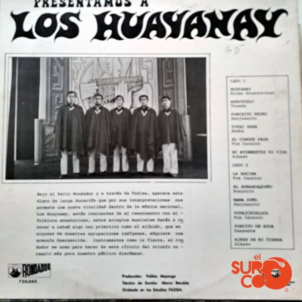 Disco de Vinilo Los Huayanay - Vinilo Presentamos A Los Huayanay Vinyl Record