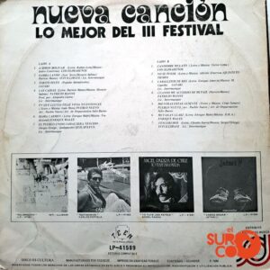 Disco de Vinilo Varios - Vinilo Lo Mejor Del 3er Festival De La Nueva Canción Vinyl Record