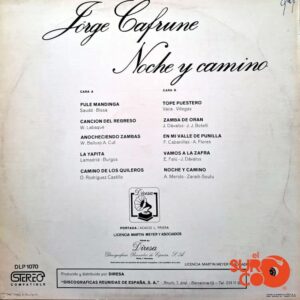 Disco de Vinilo Jorge Cafrune - Vinilo Noche Y Camino Vinyl Record