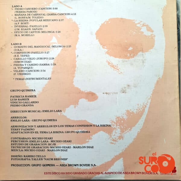 Disco de Vinilo Grupo Quimera - Vinilo Quimera Vinyl Record