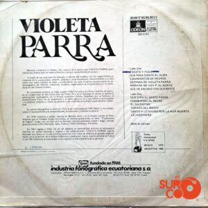 Disco de Vinilo Violeta Parra - Vinilo Violeta Parra Vinyl Record
