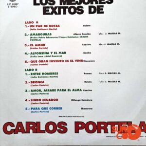 Disco de Vinilo Carlos Portela - Vinilo Los Mejores Éxitos De Carlos Portela Vinyl Record