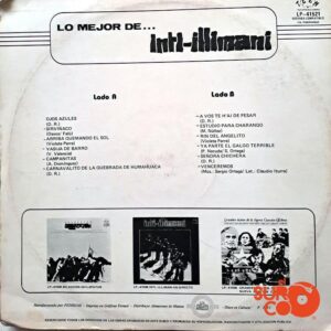 Disco de Vinilo Inti Illimani - Vinilo Lo Mejor De Inti Illimani Vinyl Record
