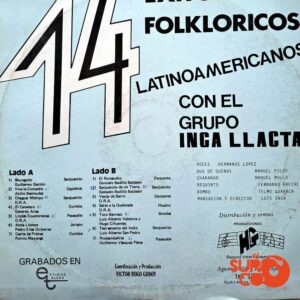 Disco de Vinilo Grupo Inca Llacta - Vinilo 14 Éxitos Folklóricos Latinoamericanos Vinyl Record